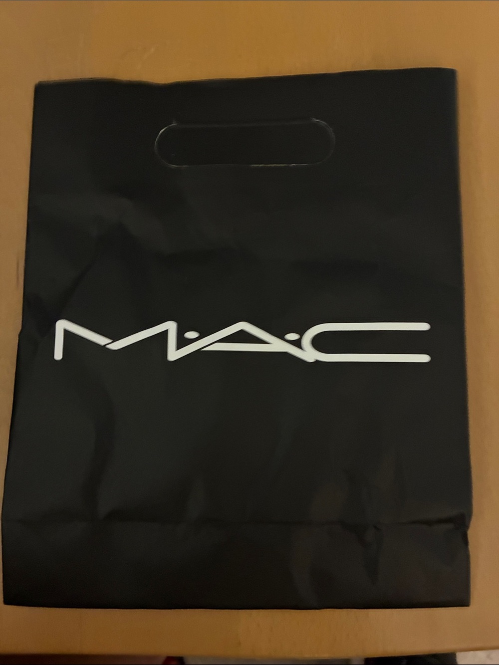 MAC Cosmetics Black Logo Shopping Bag